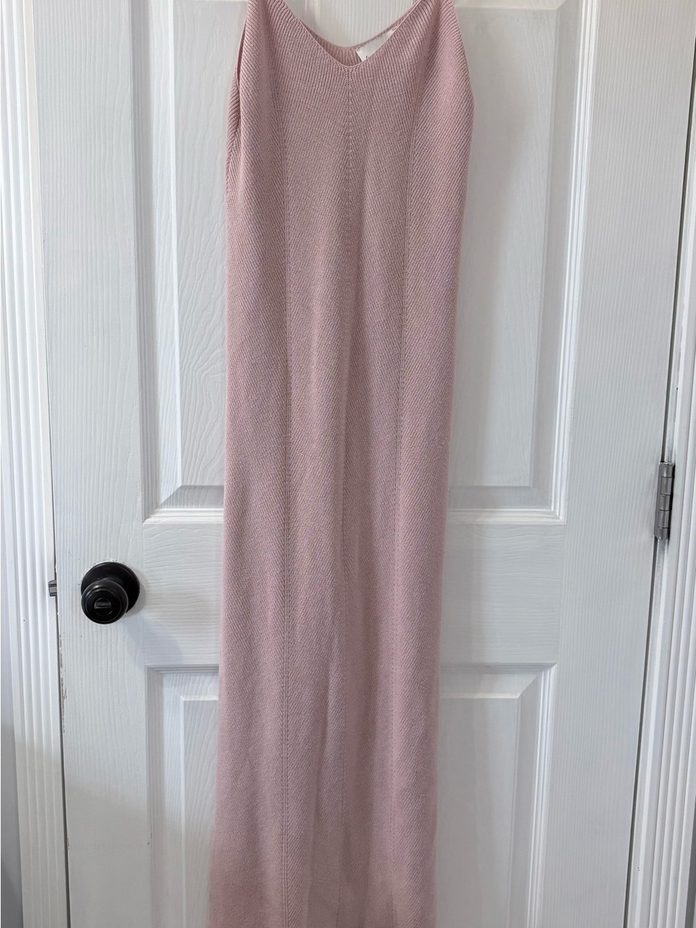 Light Pink Knit Maxi Dress